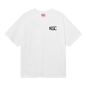 Shoulder logo white Essential KGC T-shirt (right top)